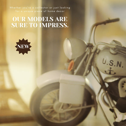1942 Indian Model 741 Grey Motorcycle 1:7