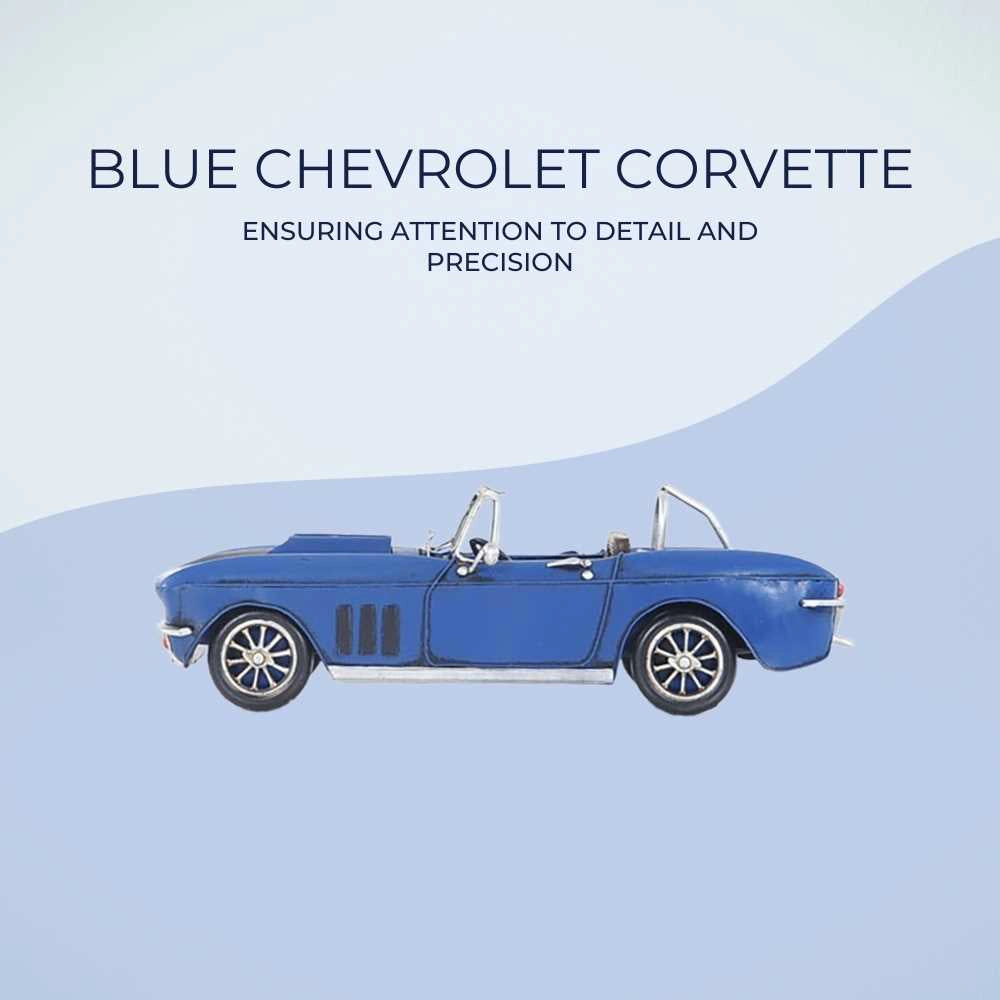 Blue Chevrolet Corvette