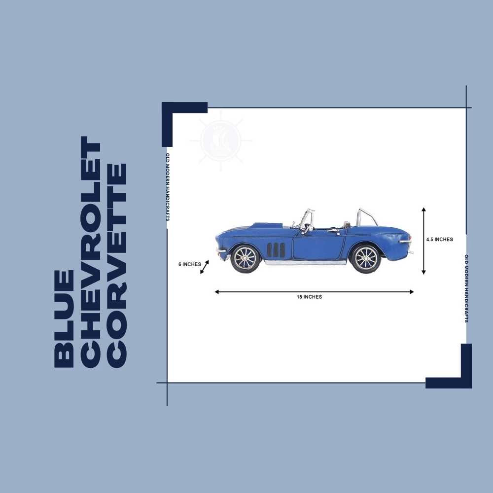 Blue Chevrolet Corvette