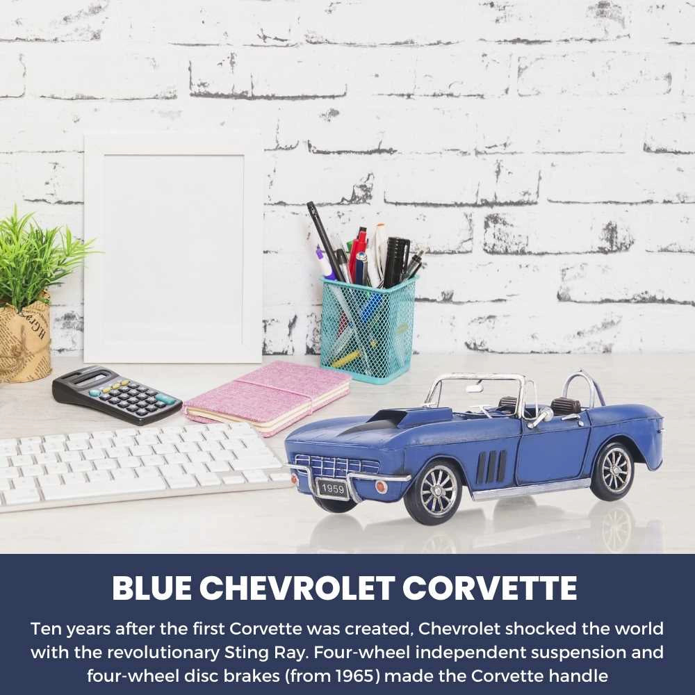 Blue Chevrolet Corvette