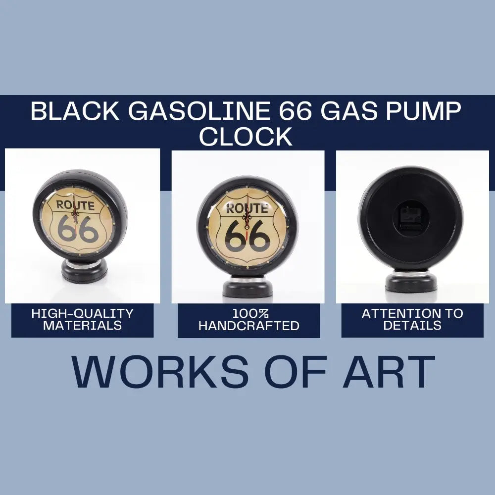 Black Gasoline 66 Gas Pump Clock – Captain Heritage