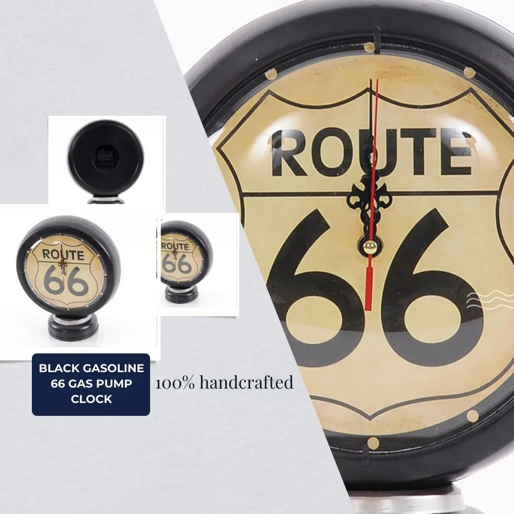 Black Gasoline 66 Gas Pump Clock – Captain Heritage