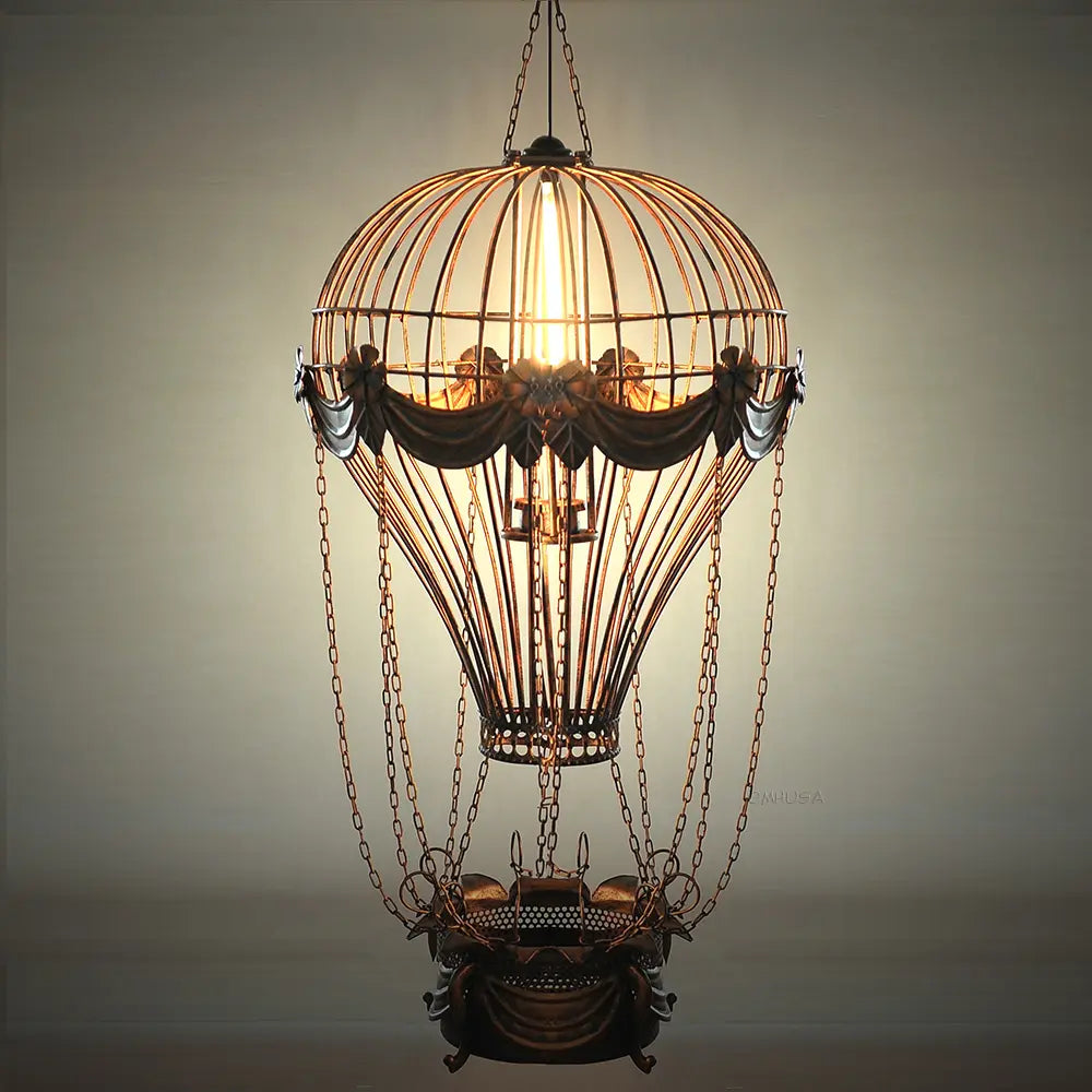 Vintage Hot Air Balloon Pendant