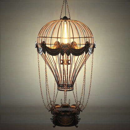 Vintage Hot Air Balloon Pendant