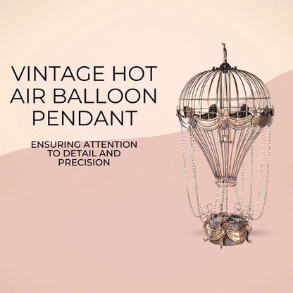 Vintage Hot Air Balloon Pendant