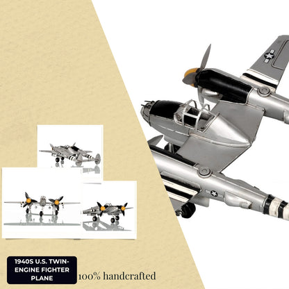1940s U.S. Twin-Engine Fighter Plane