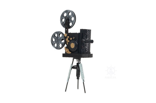 Vintage Film Projektör Metal El Yapımı