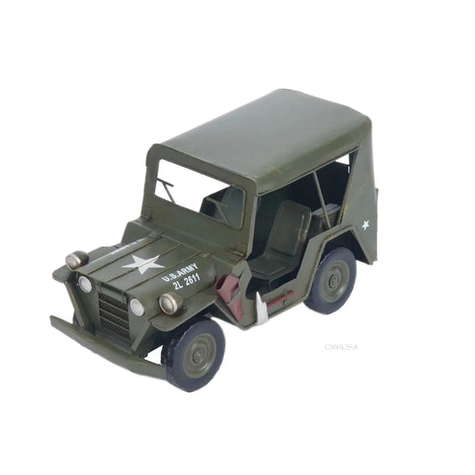 1940 Willys Quad Overland Jeep Maquette de voiture en métal