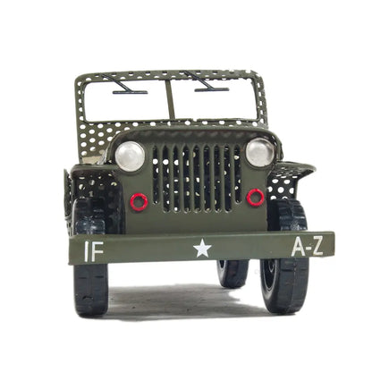 Modèle de Jeep Willys CJ-2A Overland de 1945 à châssis ouvert