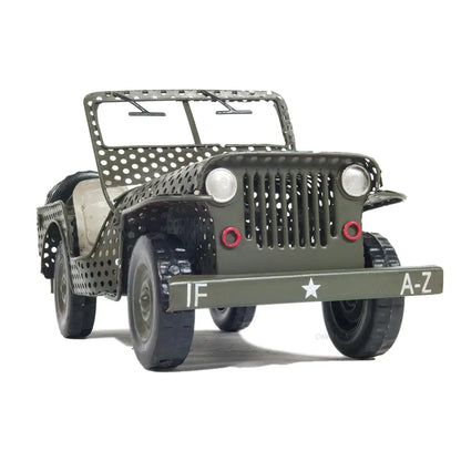 Modèle de Jeep Willys CJ-2A Overland de 1945 à châssis ouvert