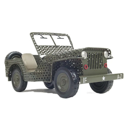 Modèle de Jeep Willys CJ-2A Overland de 1945 à châssis ouvert