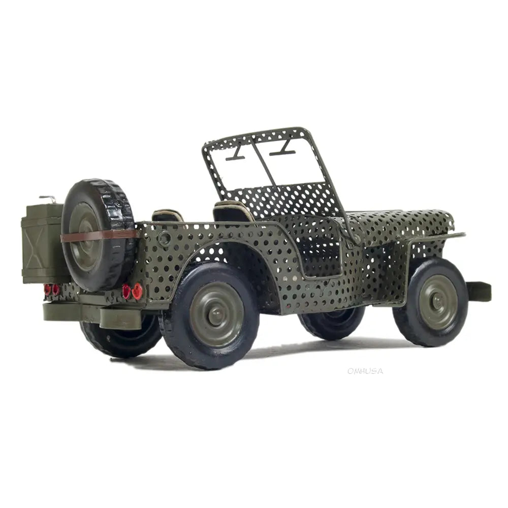 Modèle de Jeep Willys CJ-2A Overland de 1945 à châssis ouvert