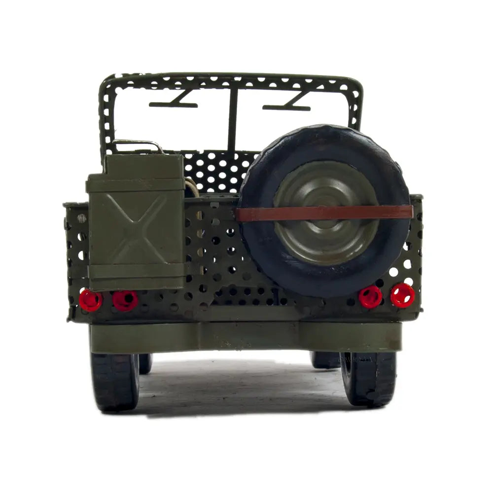 Modèle de Jeep Willys CJ-2A Overland de 1945 à châssis ouvert