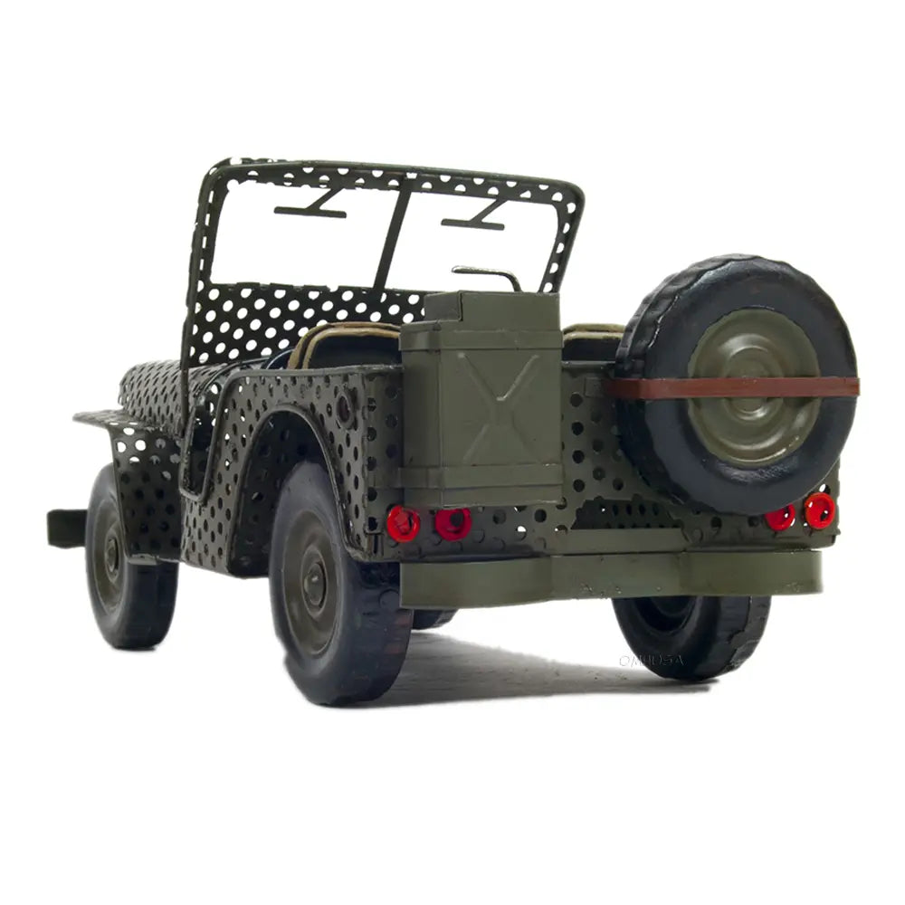Modèle de Jeep Willys CJ-2A Overland de 1945 à châssis ouvert