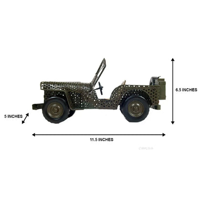 Modèle de Jeep Willys CJ-2A Overland de 1945 à châssis ouvert