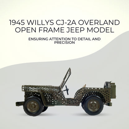 1945 Willys CJ-2A Overland Açık Şasi Jeep Model