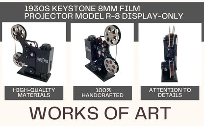 1930s Keystone 8mm Film Projector Model R-8 Display-Only