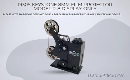 1930s Keystone 8mm Film Projector Model R-8 Display-Only