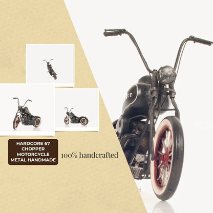 Hardcore 67 Chopper Motorcycle Metal Handmade