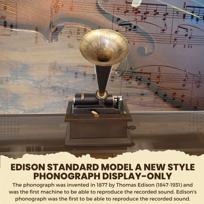 1901 Edison Standard Model A New Style Phonograph Display-Only ...