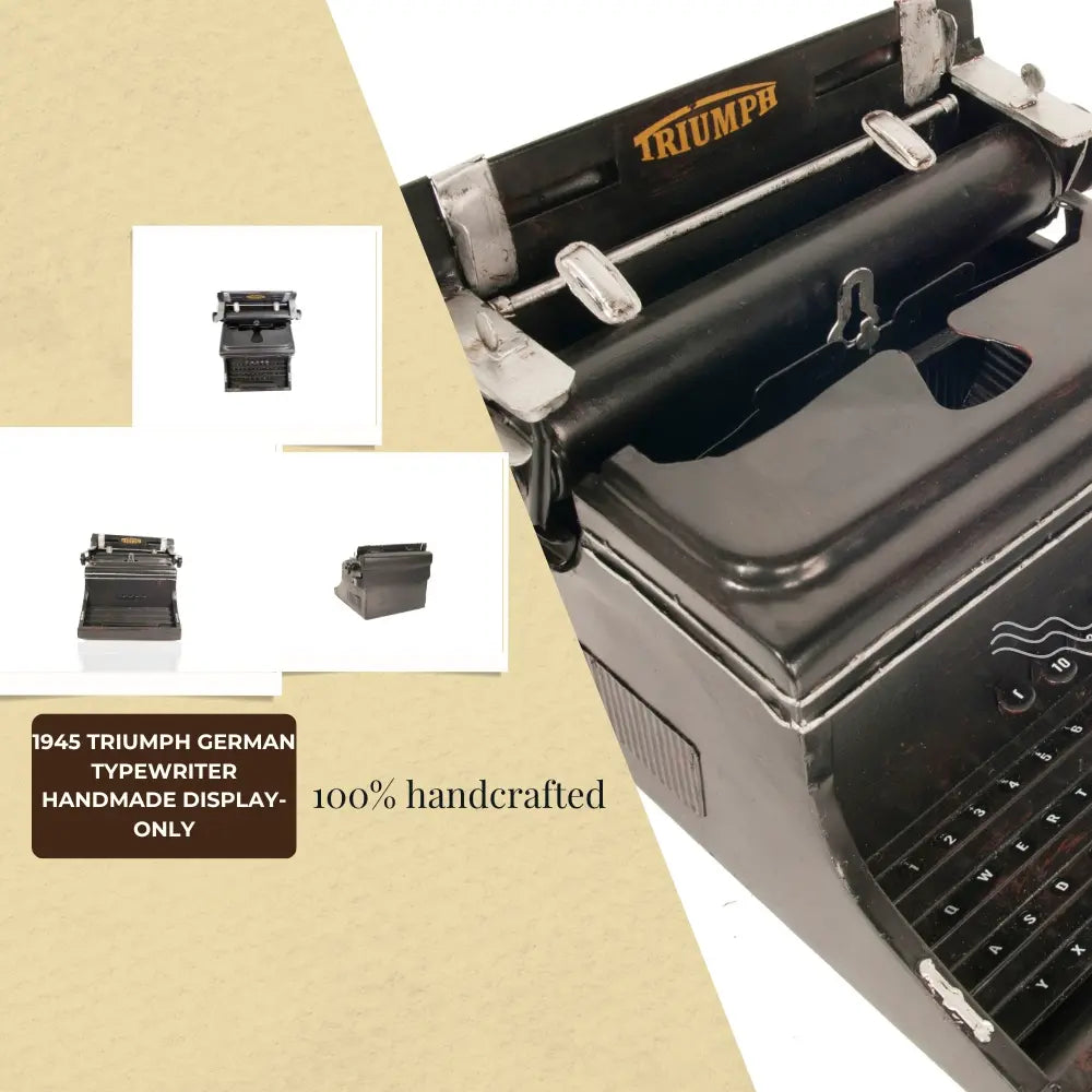 1945 Triumph German Typewriter Handmade Display-Only