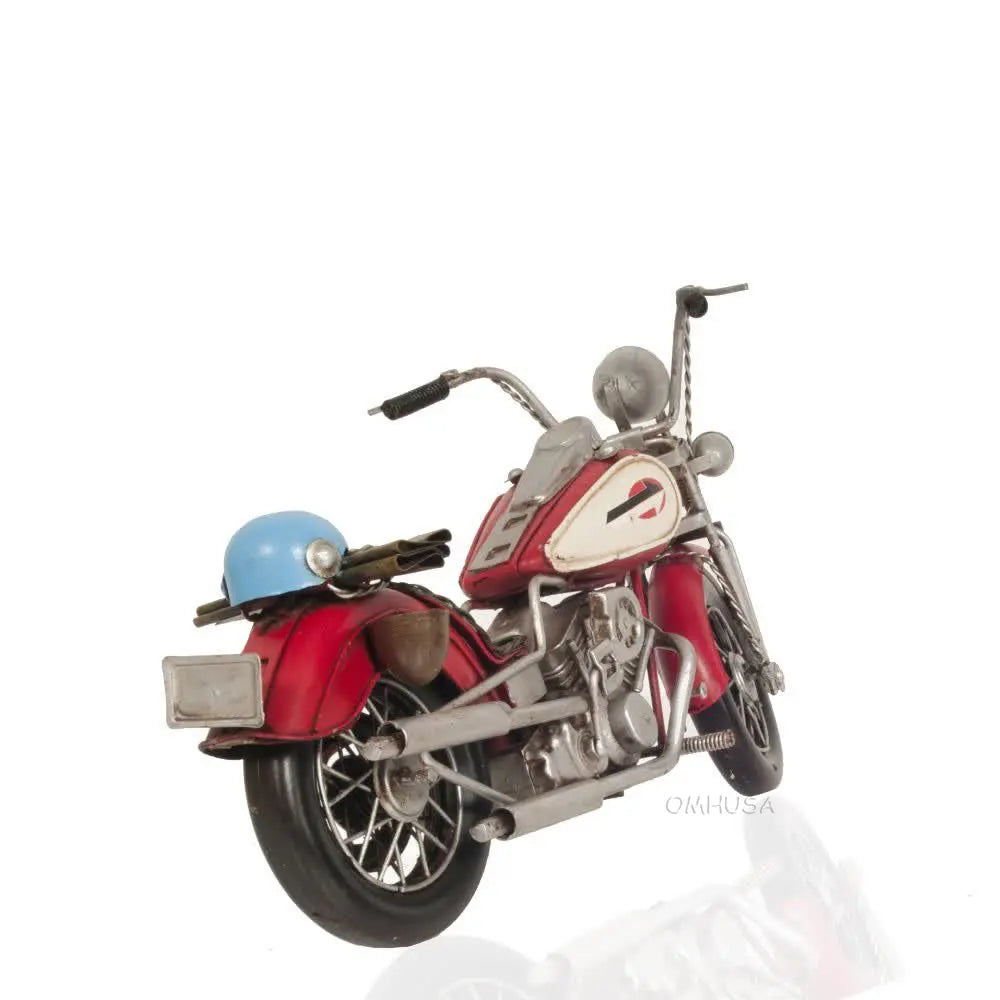 Red Harley-Davidson Motorcycle Metal Handmade