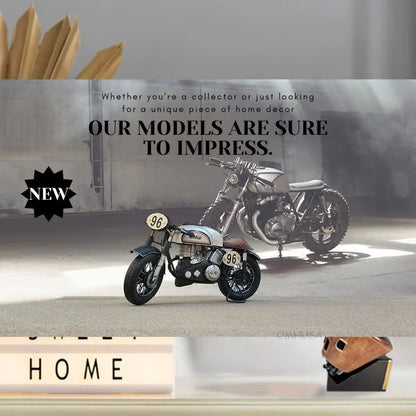 1952 Norton Manx 1:8 Metal Handmade Scaled Model