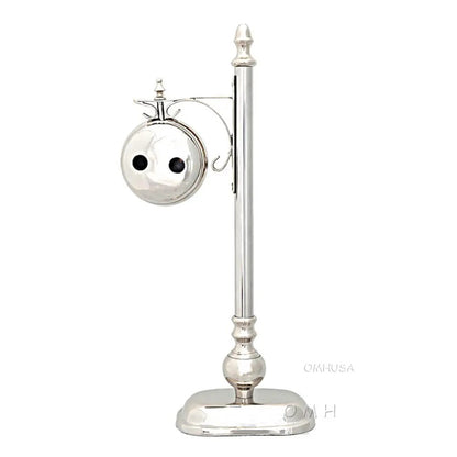 Brass/ Alum. Lamp Post Clock One Sided