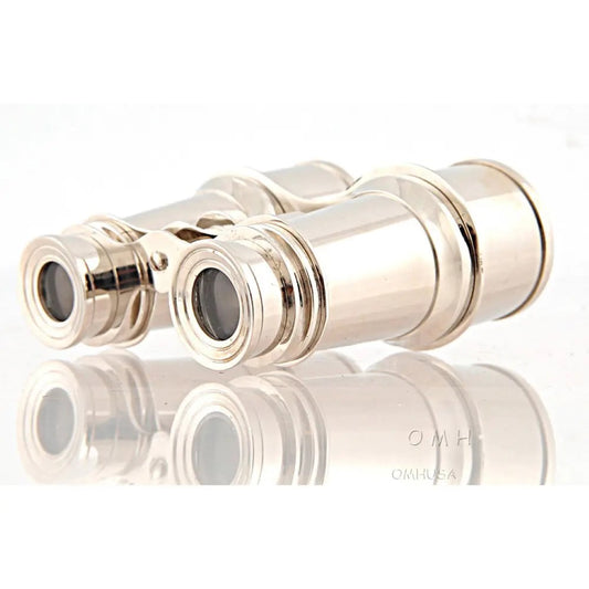 Brass Binocular W Leather Case