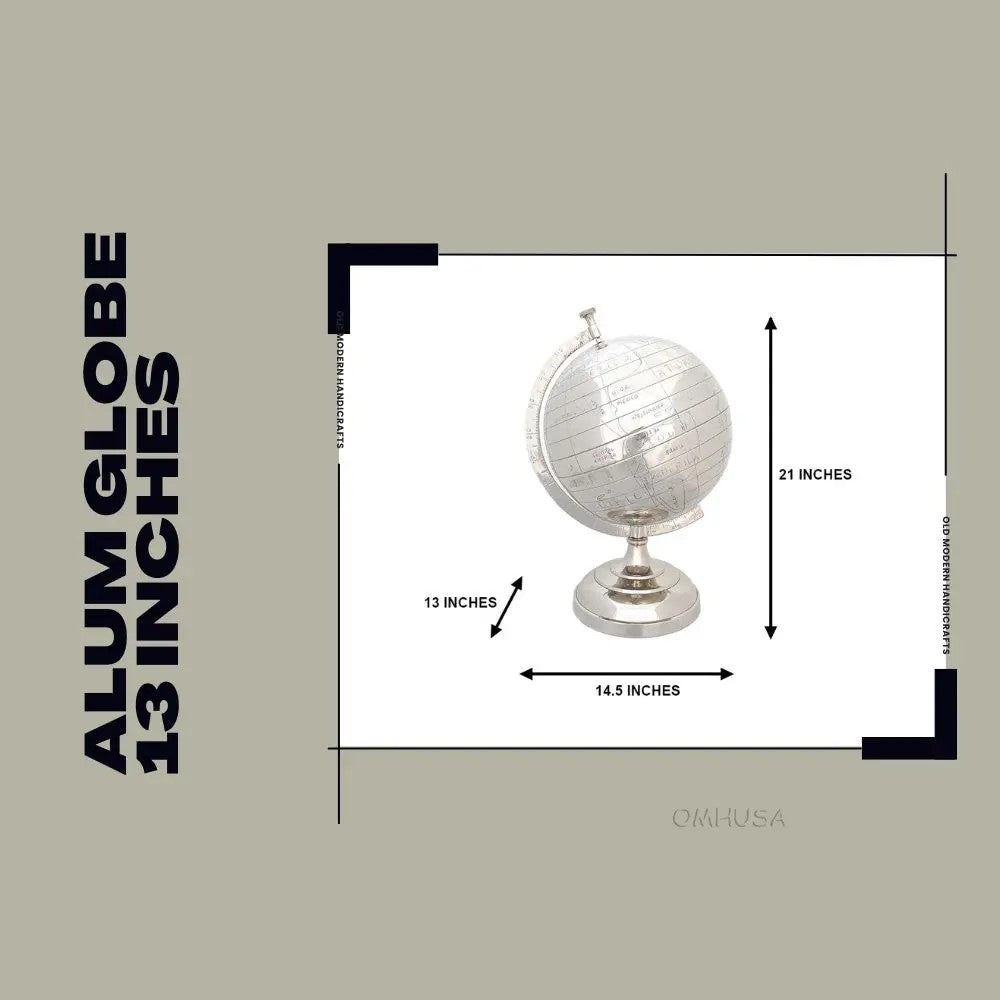 Alum Globe 13 Inches