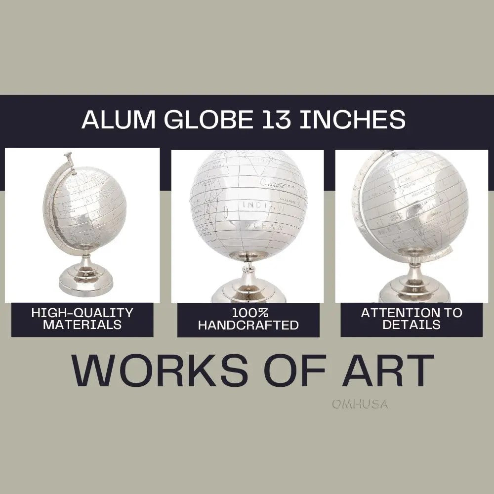 Alum Globe 13 Inches