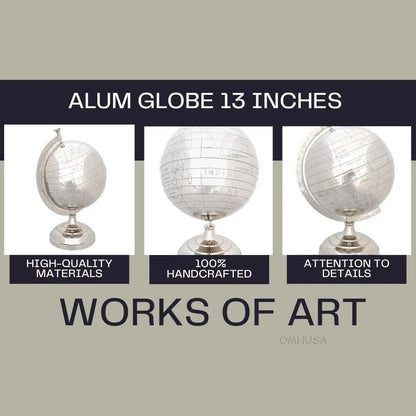 Alum Globe 13 Inches