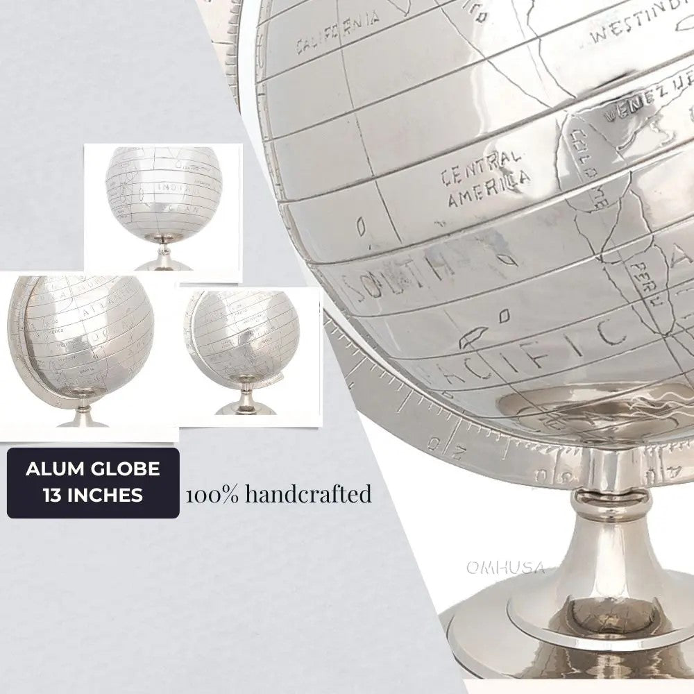 Alum Globe 13 Inches
