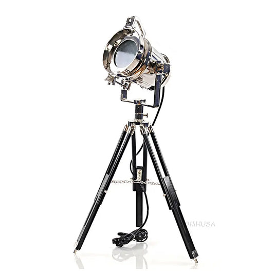 Alum Spot Light On Wooden Stand