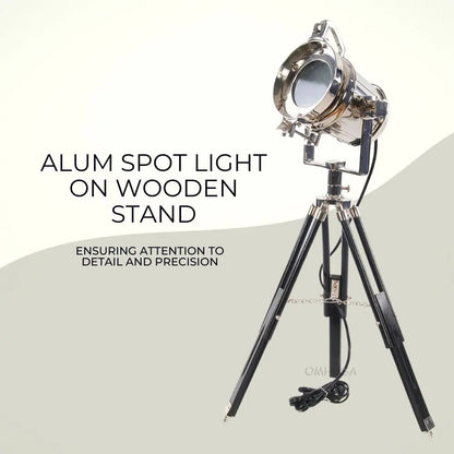 Ahşap Ayaklı Alüminyum Spot Işık