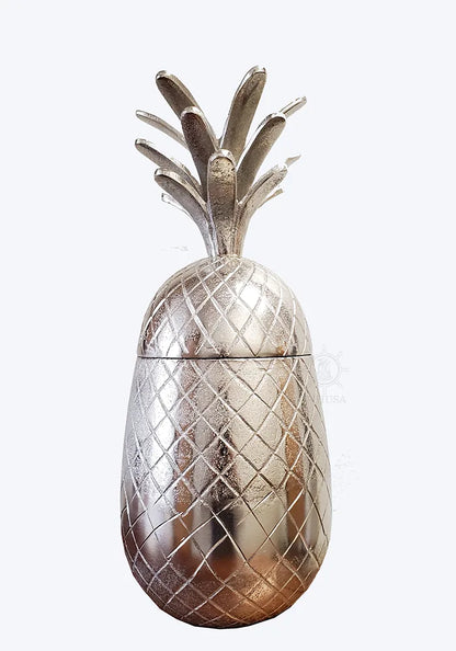 Décoration Ananas Rangement en Aluminium