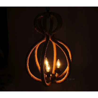 Rope Pendant Lamp - 3 Bulbs – Captain Heritage