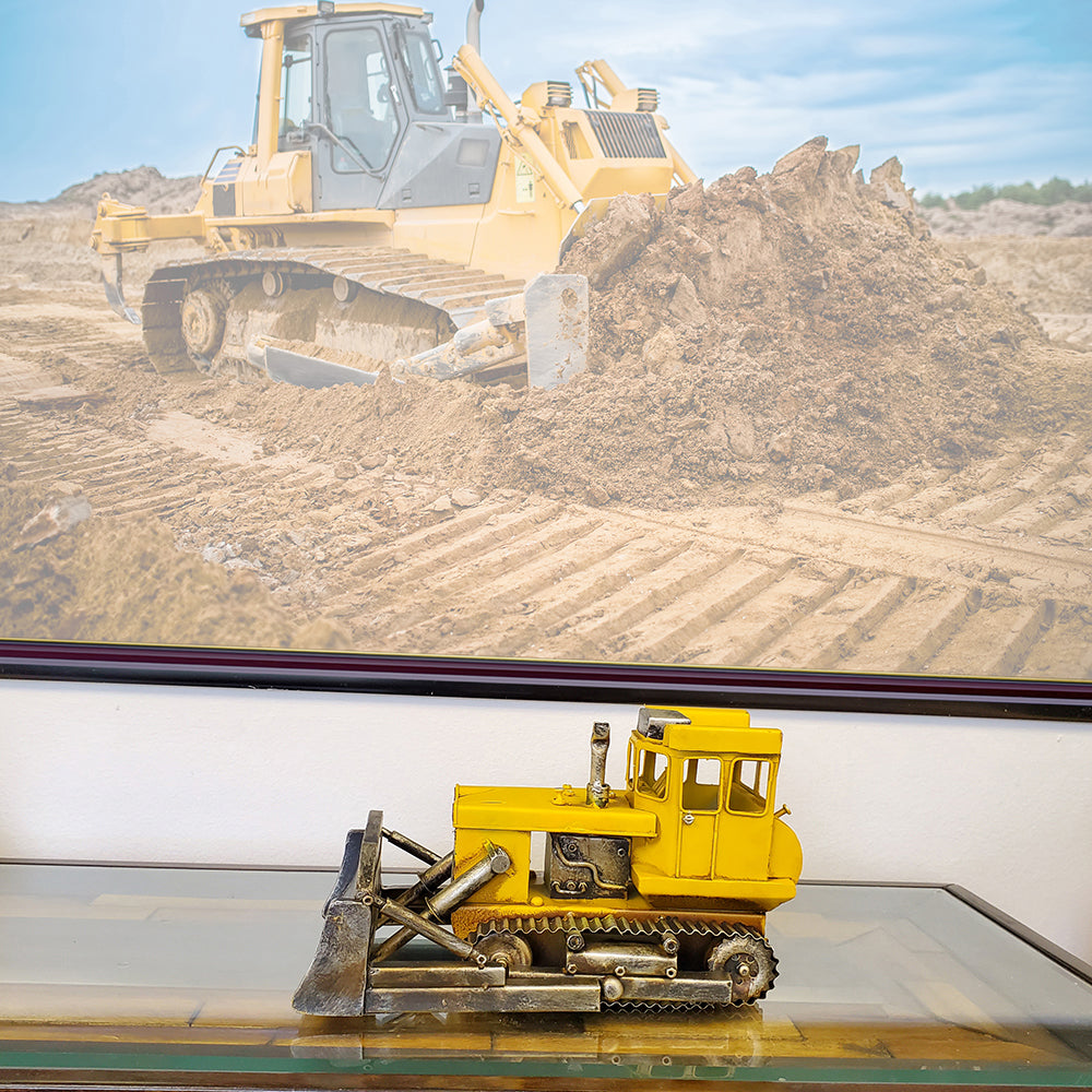 Metal Handmade Bulldozer Model