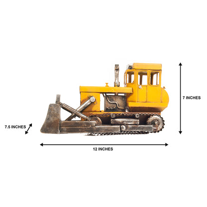 Metal Handmade Bulldozer Model