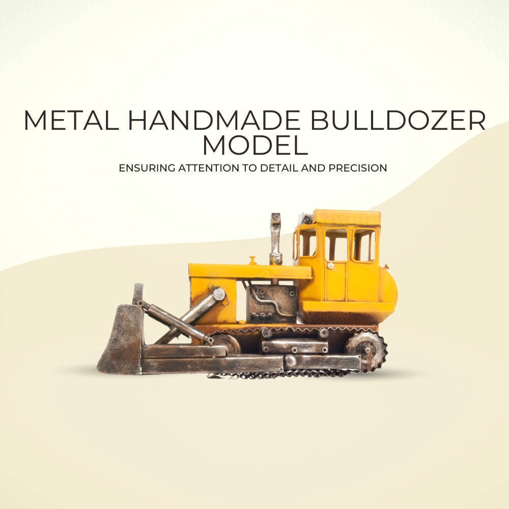 Metal Handmade Bulldozer Model