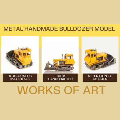 Metal Handmade Bulldozer Model