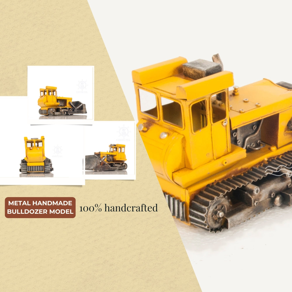 Metal Handmade Bulldozer Model