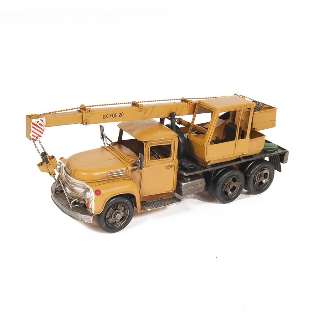 Metal Handmade Crane Truck Model