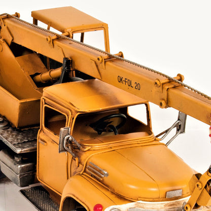 Metal Handmade Crane Truck Model