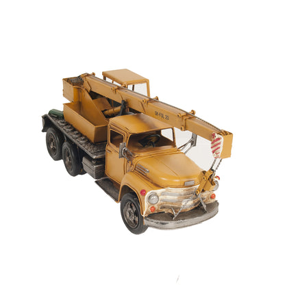 Metal Handmade Crane Truck Model