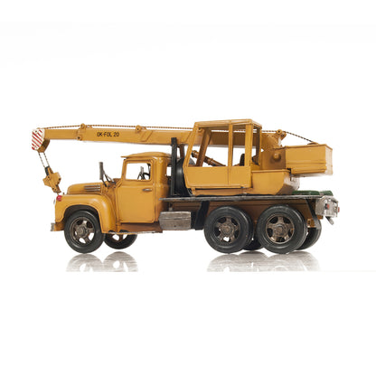 Metal Handmade Crane Truck Model