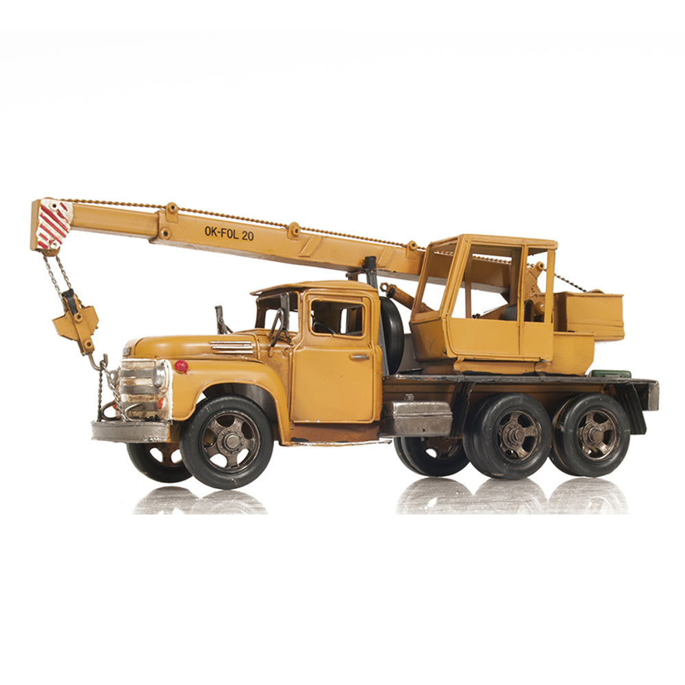 Metal Handmade Crane Truck Model