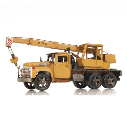 Metal Handmade Crane Truck Model