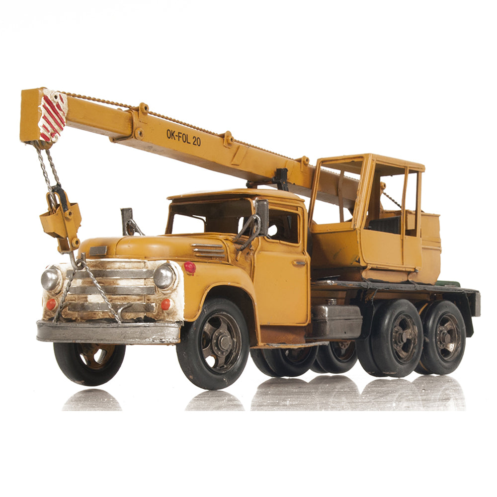 Metal Handmade Crane Truck Model