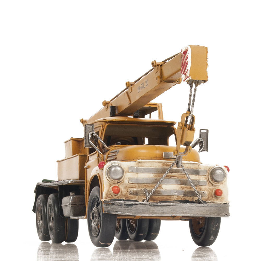 Metal Handmade Crane Truck Model